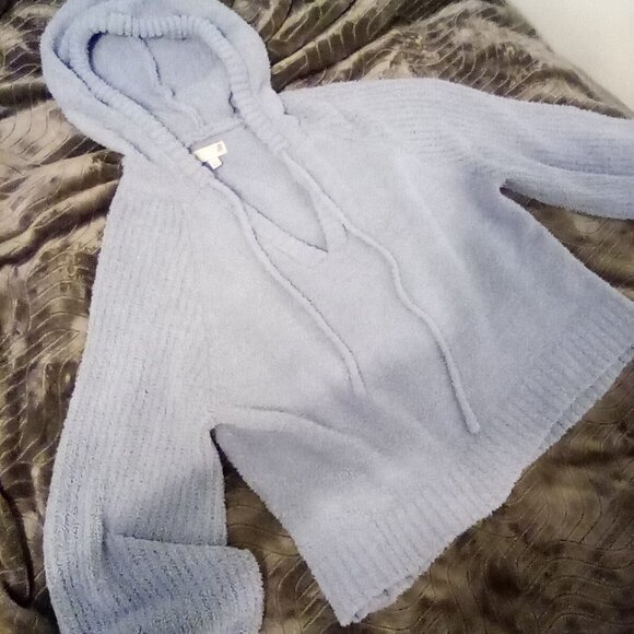 Fuzzy Light Blue Sweater - Picture 8 of 8